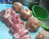 お肉と春キャベツ、蒸して丸ごと食べます。作り方7写真