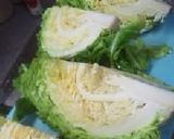 お肉と春キャベツ、蒸して丸ごと食べます。作り方8写真
