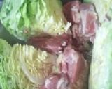 お肉と春キャベツ、蒸して丸ごと食べます。作り方10写真