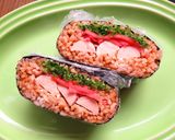☺粉末ソースで☆焼きそば風おにぎらず☺作り方7写真