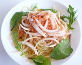 新たまねぎと鮭フレークのパスタ作り方4写真