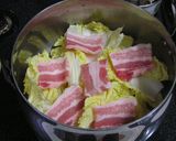 保温鍋で白菜と豚バラ煮作り方2写真