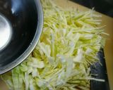 たっぷりのキャベツと卵のお好み焼き風作り方1写真