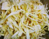 たっぷりのキャベツと卵のお好み焼き風作り方3写真
