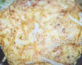 たっぷりのキャベツと卵のお好み焼き風作り方6写真