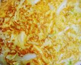 たっぷりのキャベツと卵のお好み焼き風作り方7写真