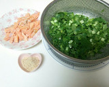 大根の葉と鮭の炒飯作り方1写真