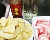 旬のたけのこと豚バラの甘辛炒め作り方1写真