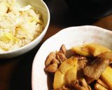 旬のたけのこと豚バラの甘辛炒め作り方5写真