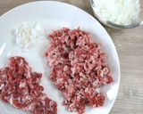 お肉屋さんの、粗びきハンバーグステーキ。作り方4写真