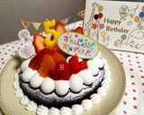 ふんわり米粉のバースデーショコラ♪作り方5写真