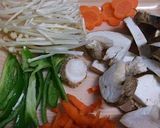 残り野菜とベーコンの美味しいスープ♬作り方1写真