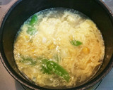 簡単コーンと絹さやのフワトロ中華卵スープ作り方4写真