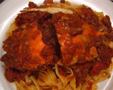 渡り蟹のトマトクリームパスタ作り方6写真