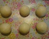 子供の日にも♪柏餅風メロンパン^^作り方7写真