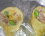 エビクリームの油揚げ包み焼き作り方4写真