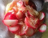 新玉ねぎとトマトのサラダ作り方5写真