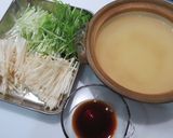 榎と水菜の小鍋仕立て作り方1写真