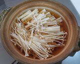 榎と水菜の小鍋仕立て作り方3写真