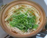 榎と水菜の小鍋仕立て作り方4写真