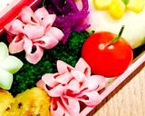 ＊ハムのお花＊基本の『き』①ビアハム編作り方8写真