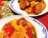 蓮根入り肉団子の中華風甘酢あん作り方8写真