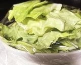 春キャベツ、筍とコンビーフのサラダ作り方1写真