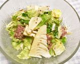 春キャベツ、筍とコンビーフのサラダ作り方6写真