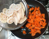 蓮根と鶏むね肉の辛子煮物♪簡単作り方7写真