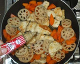 蓮根と鶏むね肉の辛子煮物♪簡単作り方10写真