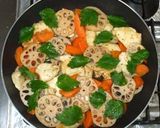 蓮根と鶏むね肉の辛子煮物♪簡単作り方11写真