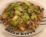 ピーマン抜の回鍋肉？豚肉キャベツ味噌炒め作り方11写真