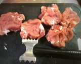 豚ヒレきのこクリームのベーコン巻作り方1写真