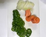 野菜と鶏むねの味噌マヨネーズ掛け作り方1写真