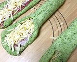 春らしく！小松菜ベーコンチーズパン作り方9写真