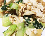 豆腐★豆腐と卵と青梗菜のオイスター炒め作り方5写真