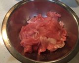 【揚げない簡単】豚薄切り肉で酢豚作り方1写真