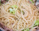 筍と春キャベツとしめじのパスタ作り方6写真