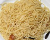 オリーブ油と塩で食べる美味野菜焼きパスタ作り方11写真