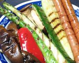 オリーブ油と塩で食べる美味野菜焼きパスタ作り方8写真