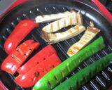 オリーブ油と塩で食べる美味野菜焼きパスタ作り方6写真