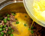 エンドウ豆と挽肉の卵とじ作り方8写真