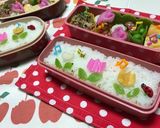 小学生遠足チューリップお花畑弁当作り方3写真