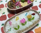 小学生遠足チューリップお花畑弁当作り方4写真