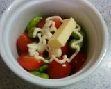 簡単！そら豆とミニトマトのココット作り方3写真