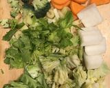 新玉ねぎと野菜盛りだくさんのスープ作り方3写真