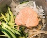 新牛蒡と新玉ねぎの明太子マヨネーズ和え作り方6写真