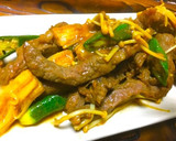 牛ロース肉とオクラとえのきの炒め物作り方8写真