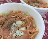レンジで簡単＊キャベツのすごもり卵作り方5写真