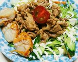 簡単☆焼き肉サラダ作り方5写真